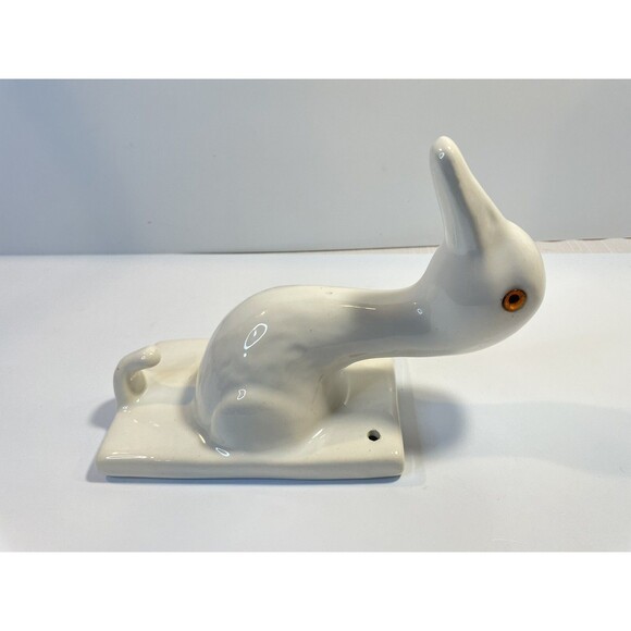 Ceramic Duck Goose Head Towel Holder Hanger Country Wall Hanger Hook Farmhouse - Picture 5 of 11